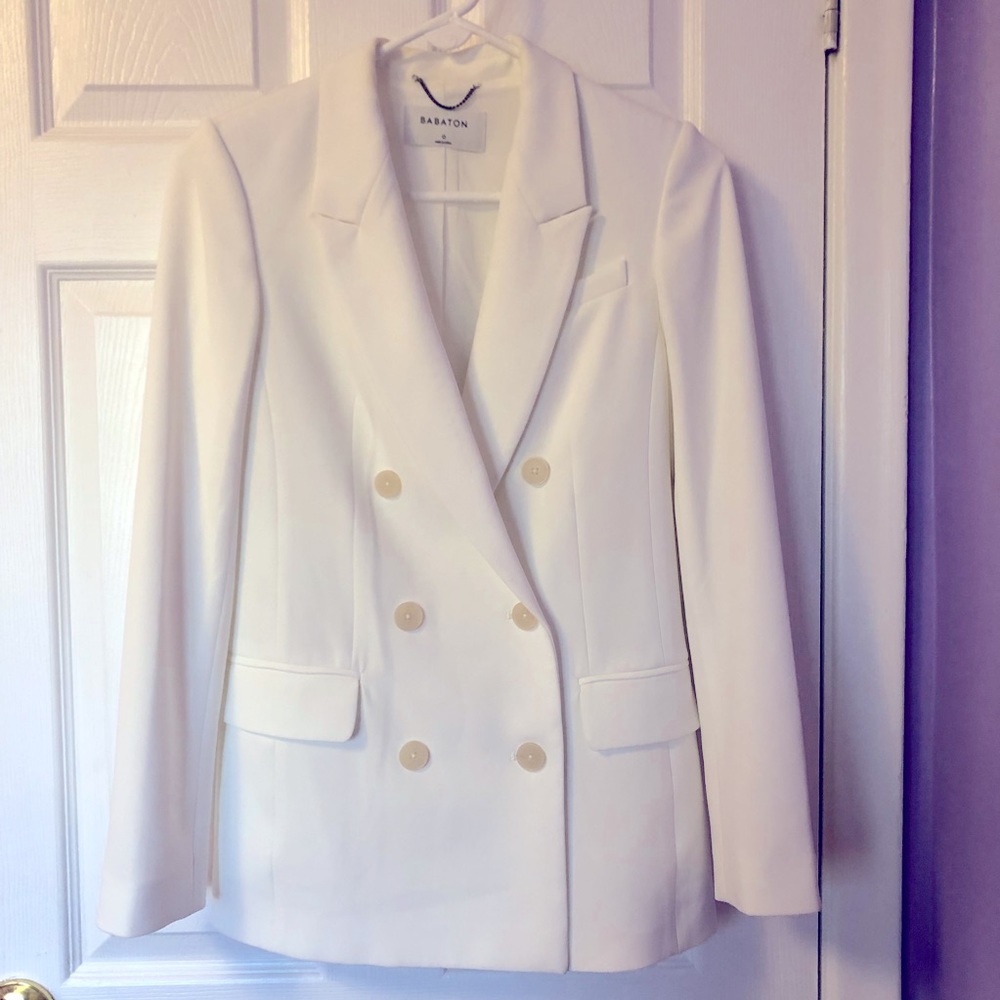 NWOT Aritzia Babaton Samuel blazer, white, size 0